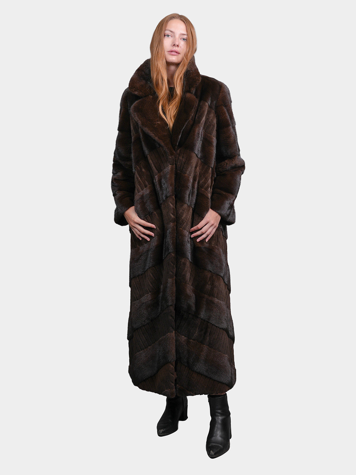 Women's Mahogany Mink Coat