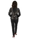 Woman's Euro Style Black Leather Jacket 