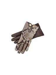 Pythone Leather Gloves Size 7.5