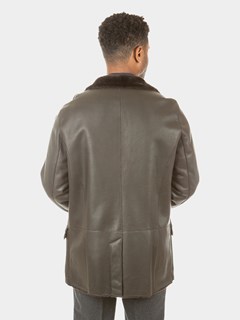 Man's Brown Dino Shearling Jacket