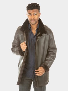 Man's Brown Dino Shearling Jacket