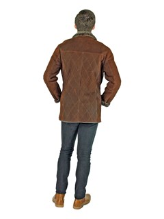 Man's Brown Shearling Lamb Jacket