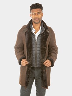 Man's Christ Shearling 3/4 Coat