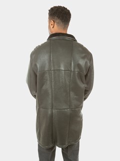 Man's Christ Black Shearling Jacket