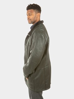 Man's Christ Black Shearling Jacket