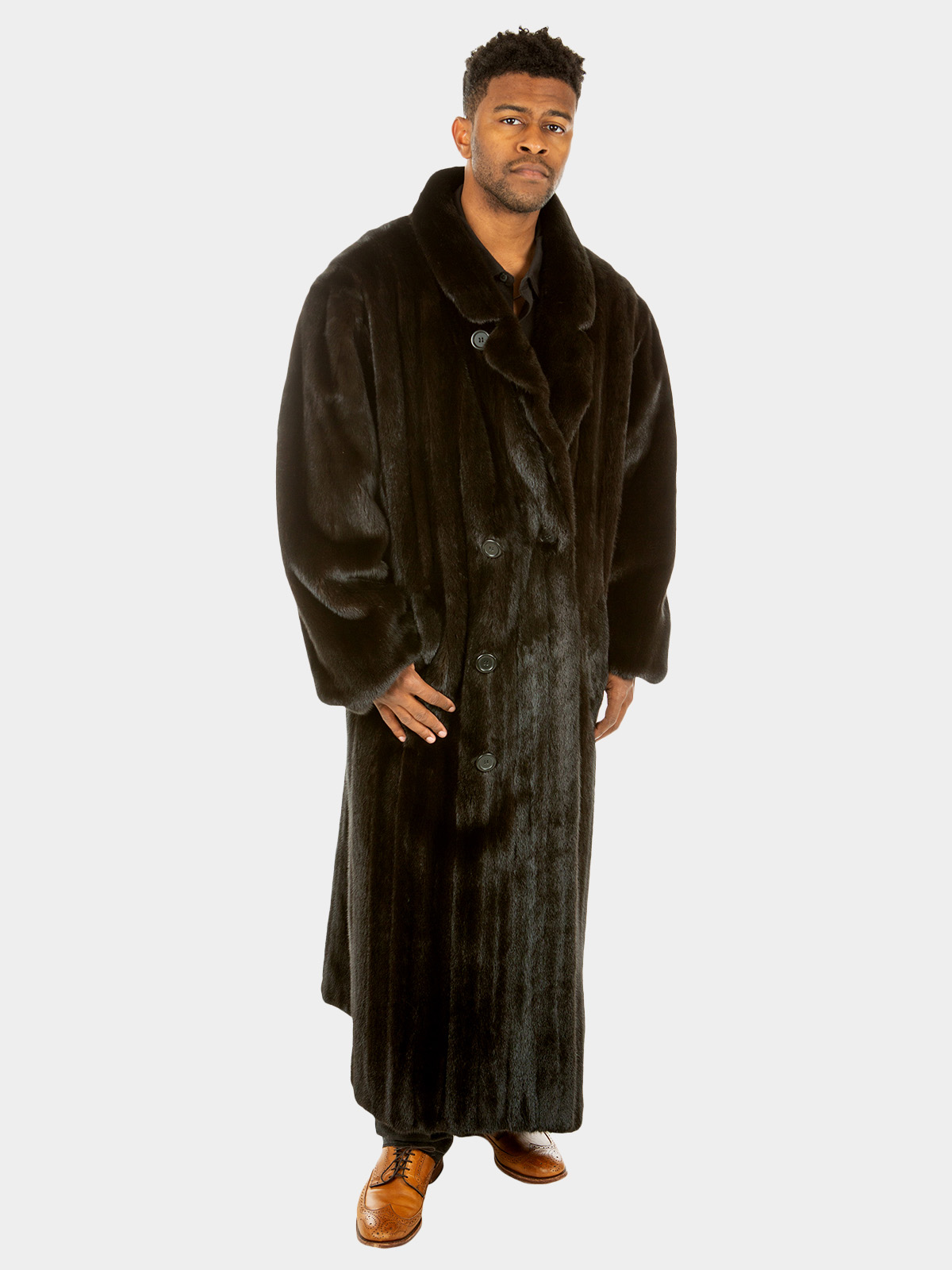 Man's Ranch Mink Fur Coat