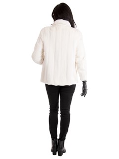 Women's White Mink Fur Jacket