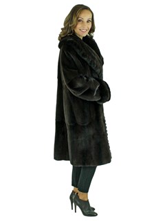 Day Furs Inc. Woman's Mink Fur 7/8 Coat