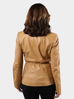 Woman's Amber Leather Blazer