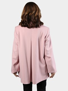 Woman's Pink Cashmere Wool Jacket