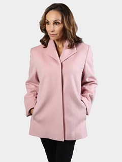 Woman's Pink Cashmere Wool Jacket