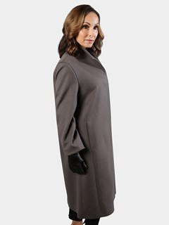 Woman's Loro Piana Dark Taupe Cashmere Coat