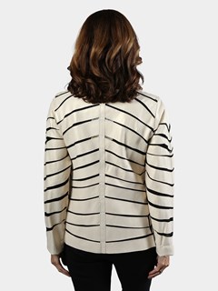 Woman's Ice Leather and Mesh Jacket