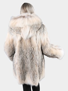 Woman's Natural Canadian Lynx Fur Parka