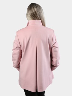 Woman's Pink Cashmere Wool Jacket