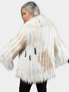 Woman's Mixed Fox, Rex Rabbit and Finn Raccoon Fur Jacket
