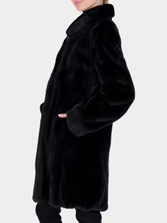 Woman's Gorski Ranch Mink Fur Directional Short Coat