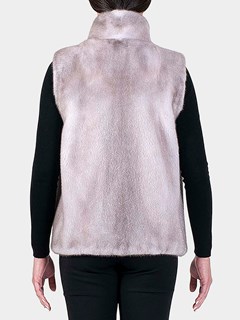 Woman's Silver Blue Mink Fur Vest