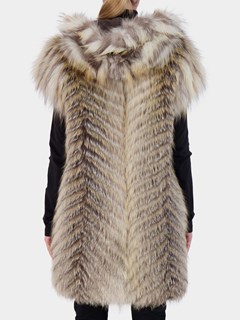 Woman's Golden Island Fox Fur Vest