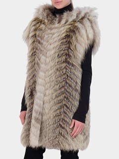 Woman's Golden Island Fox Fur Vest