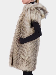 Woman's Golden Island Fox Fur Vest