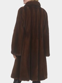 Woman's Gorski Scanbrown Mink Fur Short Coat
