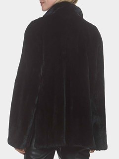 Woman's Gorski Black Mink Fur Jacket