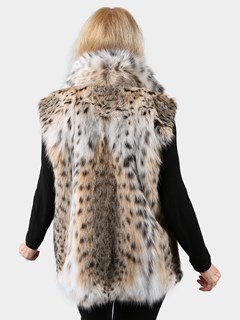 Woman's Natural Lynx Fur Vest