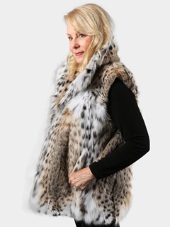 Woman's Natural Lynx Fur Vest