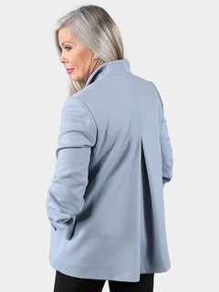 Woman's Loro Piana Light Blue Cashmere Jacket