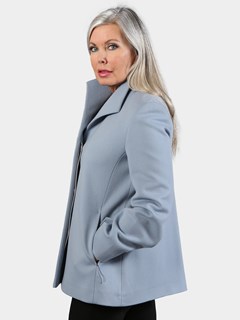 Woman's Loro Piana Light Blue Cashmere Jacket