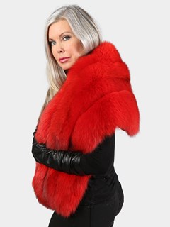 Woman's Red Fox Fur Stole