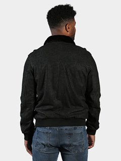 Man's Black Eclipse Leather Jacket