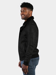 Man's Black Eclipse Leather Jacket