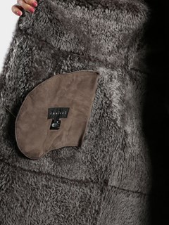 Woman's Taupe Shearling Stroller