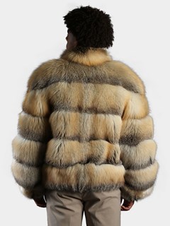 Man's Natural Golden Isle Fox Fur Jacket