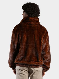 Man's Whiskey Mink Fur Jacket