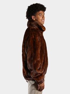 Man's Whiskey Mink Fur Jacket