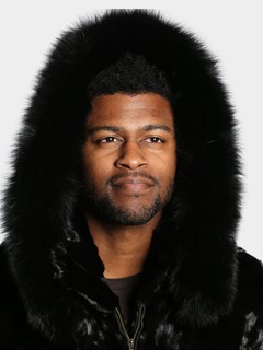 Man's Black Diamond Mink Fur Vest