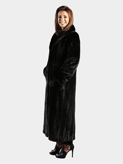 Women's Female Ranch Blackglama Mink Fur Coat