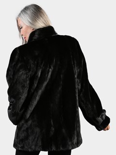 Woman's Female Ranch Blackglama Mink Fur Jacket