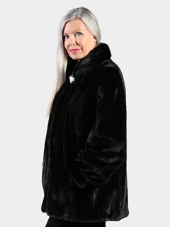 Woman's Female Ranch Blackglama Mink Fur Jacket