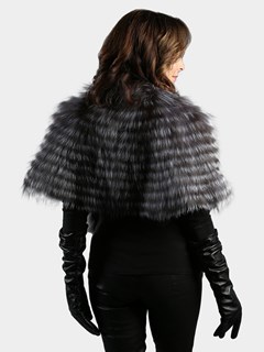 Woman's Natural Silver Fox Fur Stole