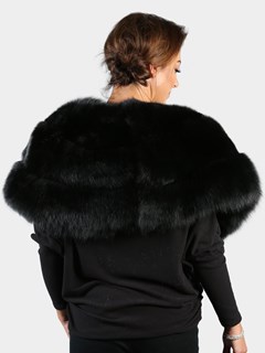 Woman's Black Fox Fur Stole