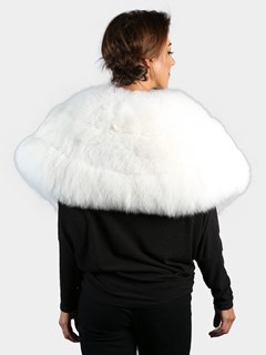 Woman's White Fox Fur Stole