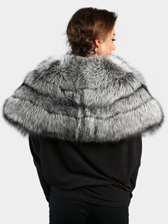 Woman's Natural Silver Fox Stole