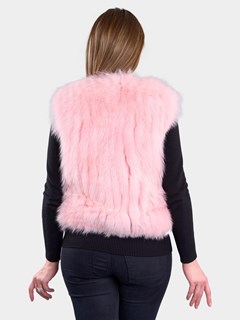 Gorski Woman's Light Pink Fox Fur Vest
