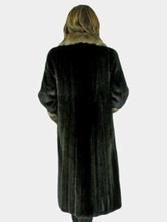 Woman's Blackglama Female Mink Fur 7/8 Coat