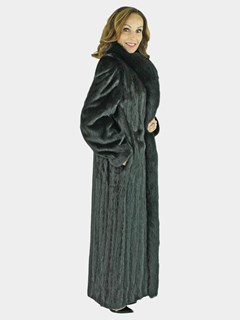 Woman's Black Mink Fur Coat