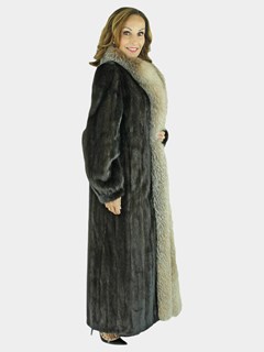 Woman's Mahogany Mink Fur Coat